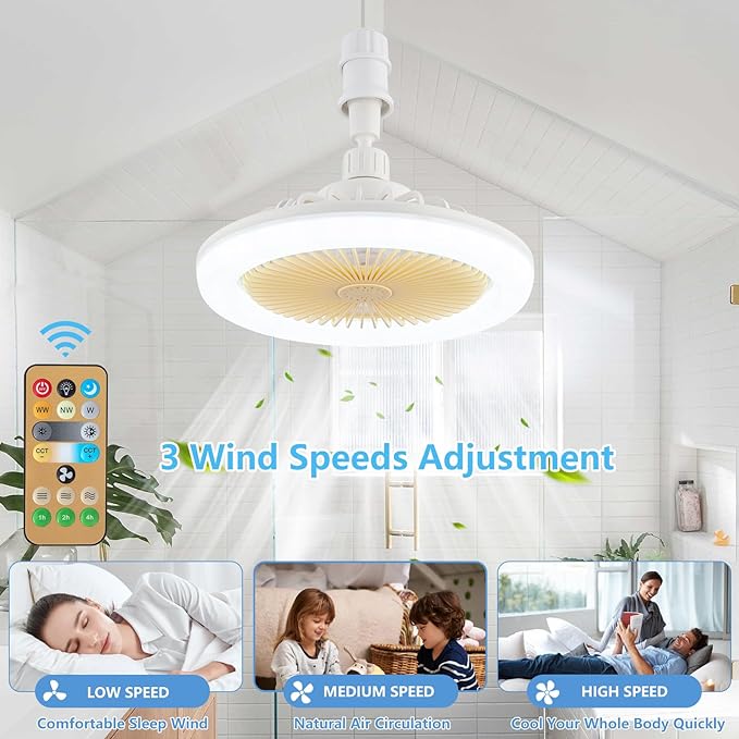 LED Multi-Function Fan Light – 2-in-1 Cooling & Illumination Solution