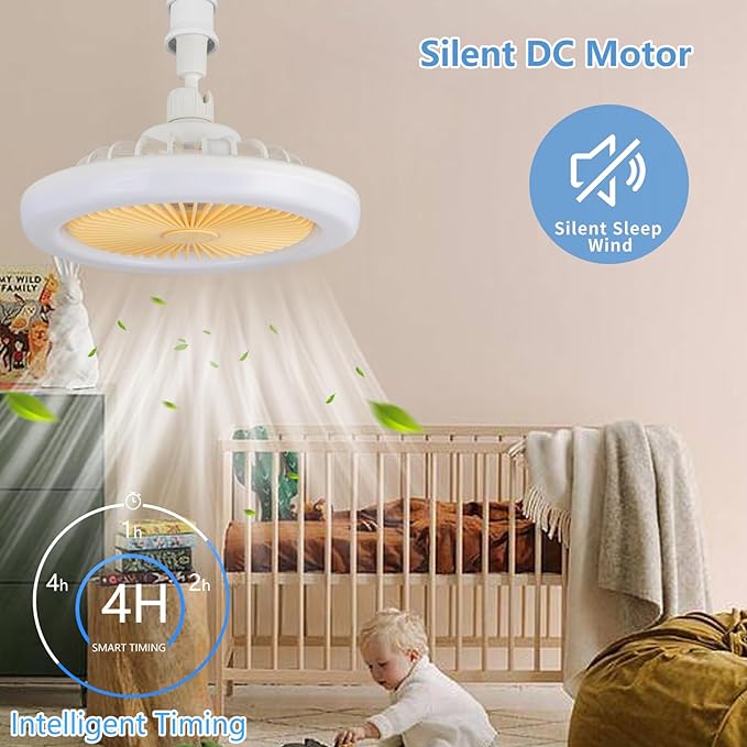 LED Multi-Function Fan Light – 2-in-1 Cooling & Illumination Solution