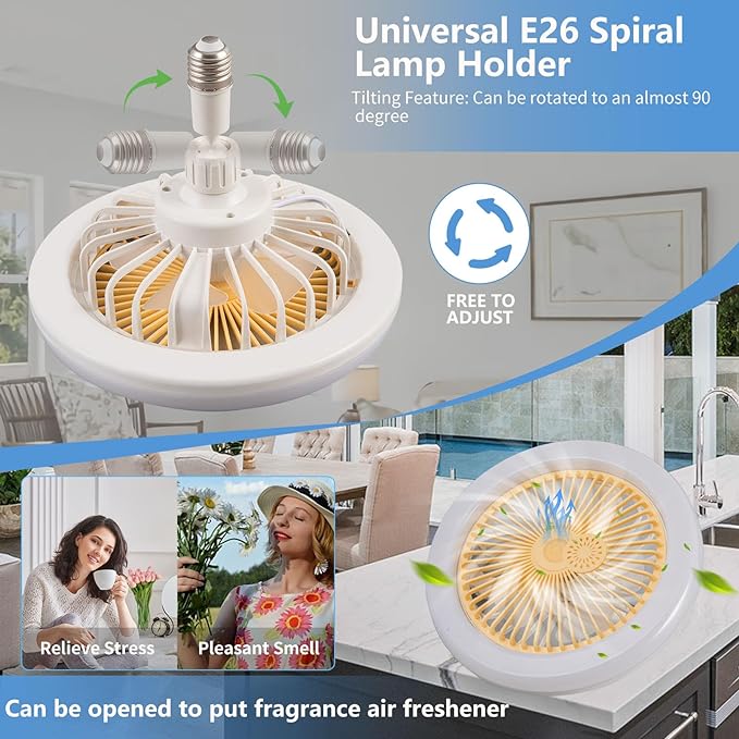 LED Multi-Function Fan Light – 2-in-1 Cooling & Illumination Solution