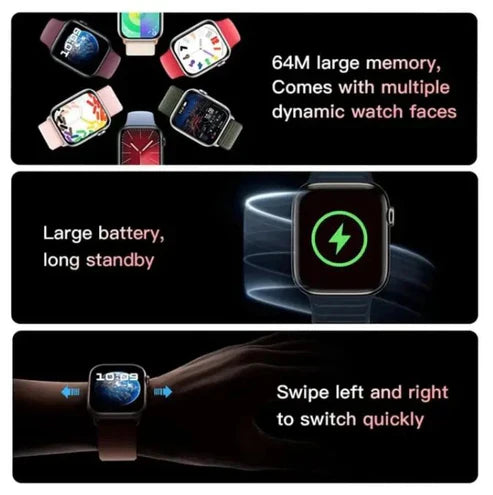 Smart Watch 9 Pro Bluetooth Calling, Fitness Tracker & HD Touch Display