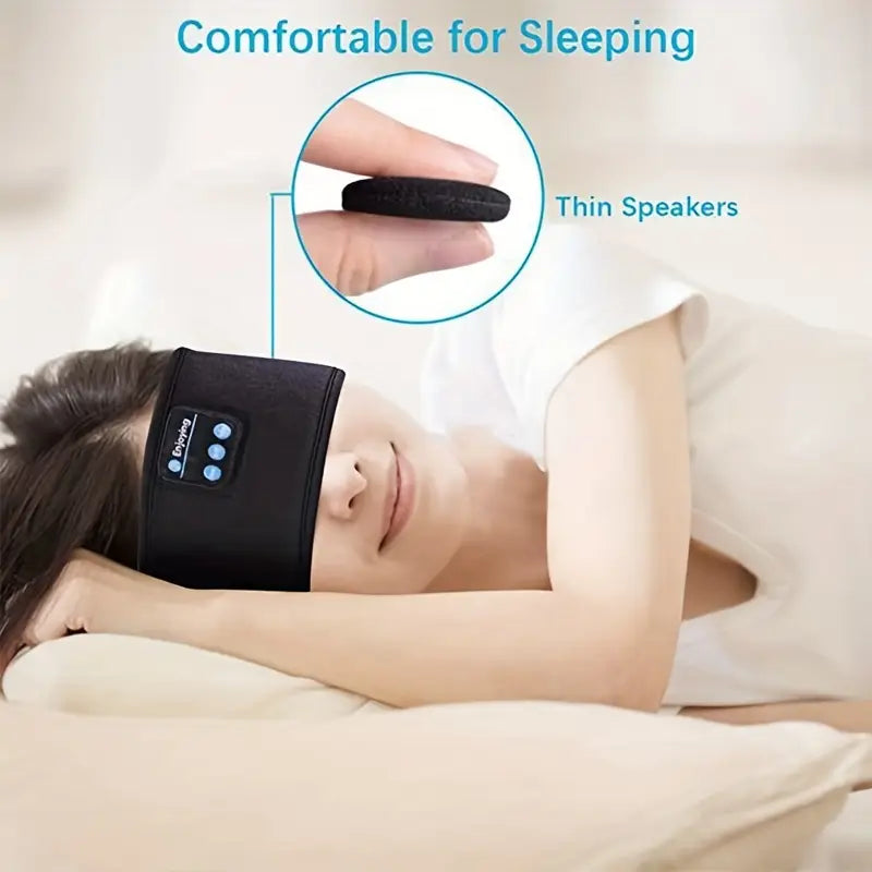 Wireless Music Headband – Bluetooth Sleep Headphones with Built-in Stereo Speakers