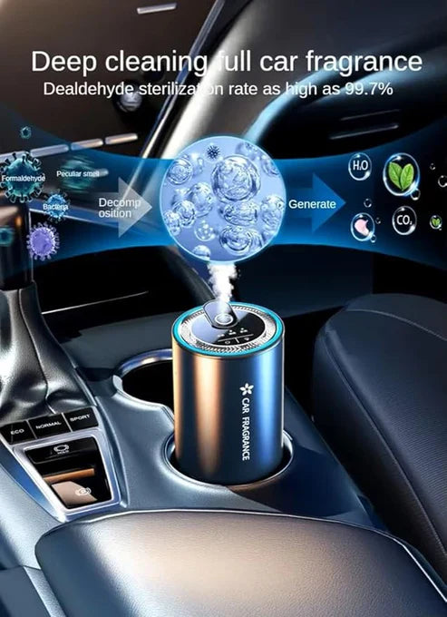 Luxury Car Fragrance with LED Light Freshen Your Ride with Style