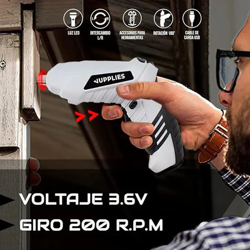 Portable Cordless Drill & Screw Kit Compact Power in Your Hands