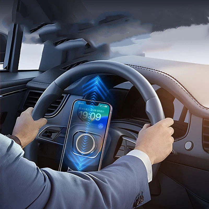 Smart Magnetic Mobile Stand Auto Grip with Centripetal Force Design