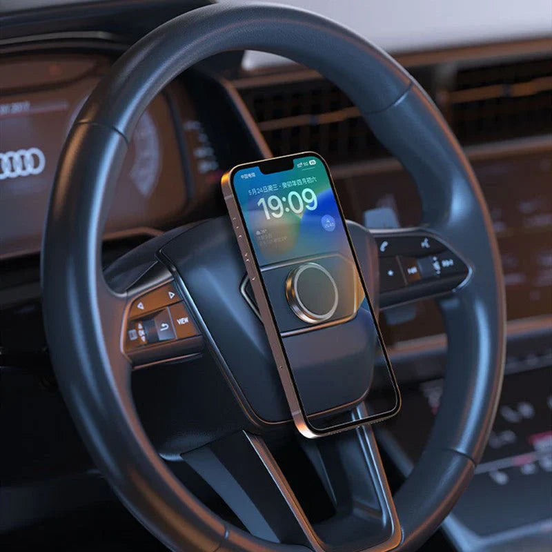 Smart Magnetic Mobile Stand Auto Grip with Centripetal Force Design