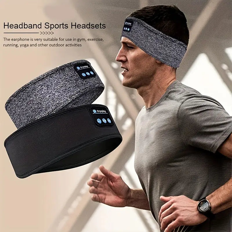 Wireless Music Headband – Bluetooth Sleep Headphones with Built-in Stereo Speakers