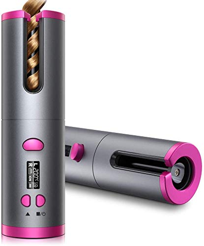 AutoCurl Pro Cordless Hair Curler with Digital Display & Instant Heat