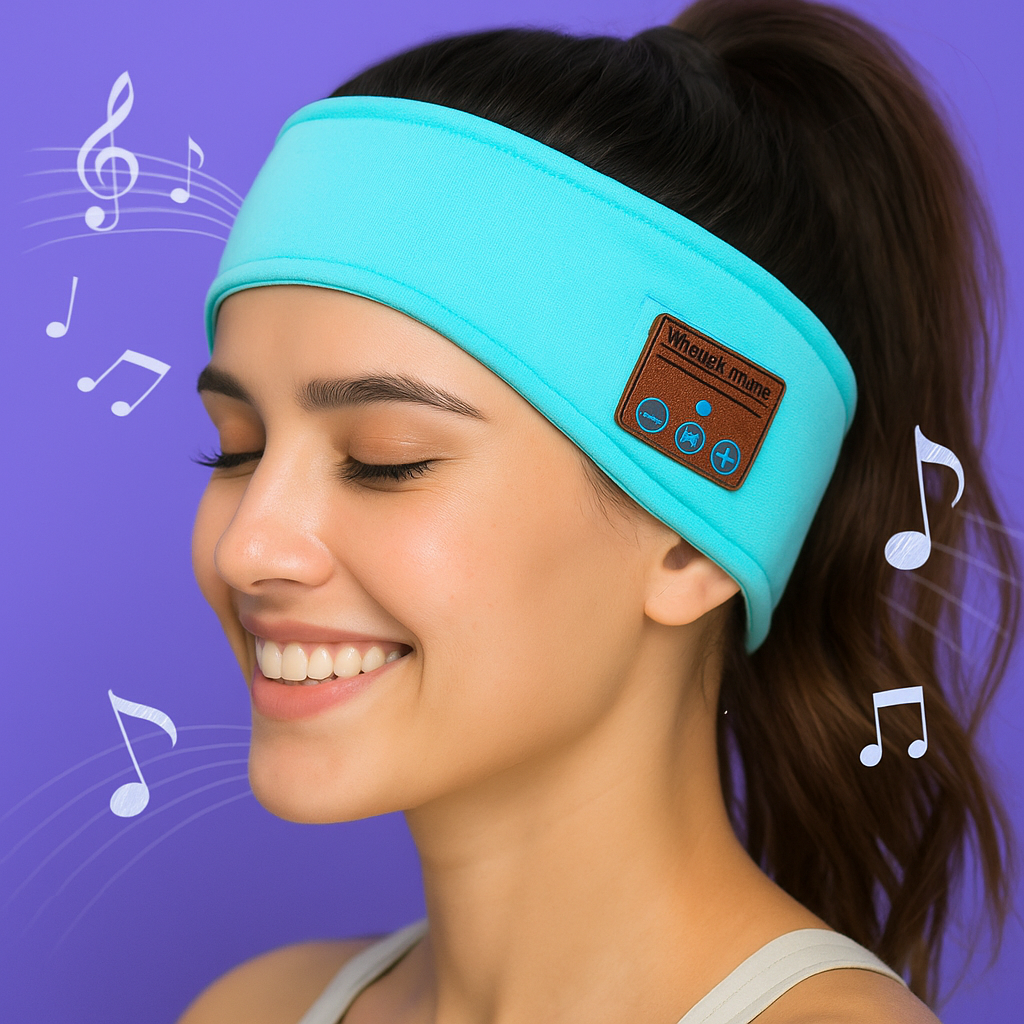Wireless Music Headband – Bluetooth Sleep Headphones with Built-in Stereo Speakers