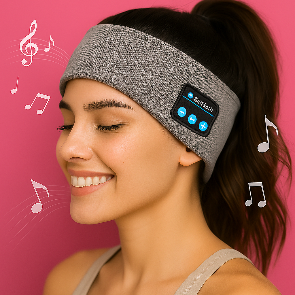 Wireless Music Headband – Bluetooth Sleep Headphones with Built-in Stereo Speakers