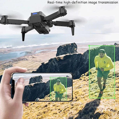 E99 Foldable Drone 4K HD Camera, Easy Control & Real-Time Aerial View