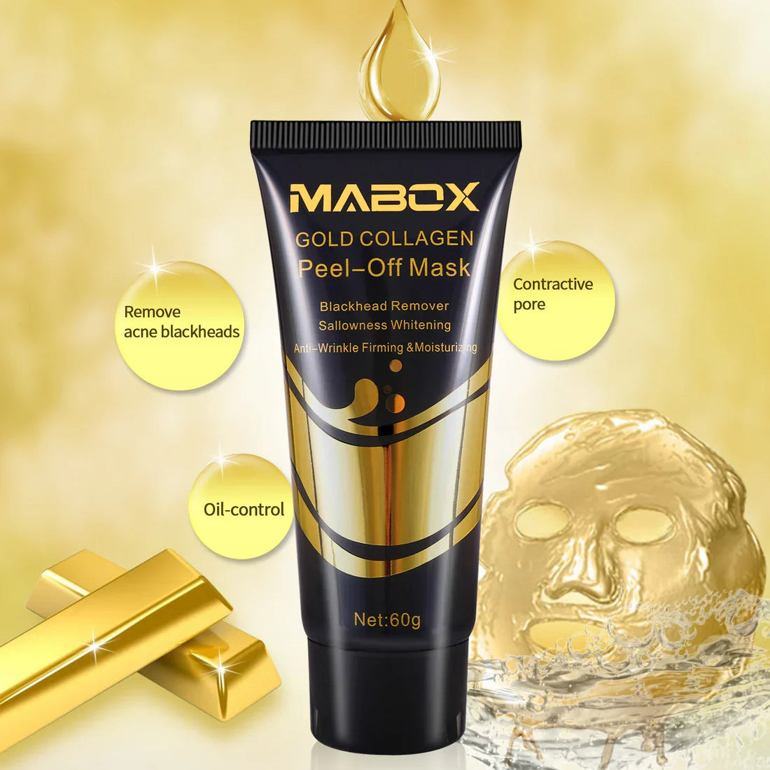MABOX Gold Collagen Peel-Off Face Mask