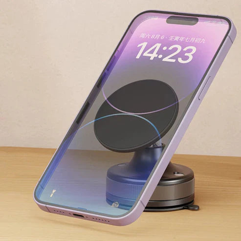 Hepu Suction Cup Magnetic Phone Holder No Slips, Just Grip