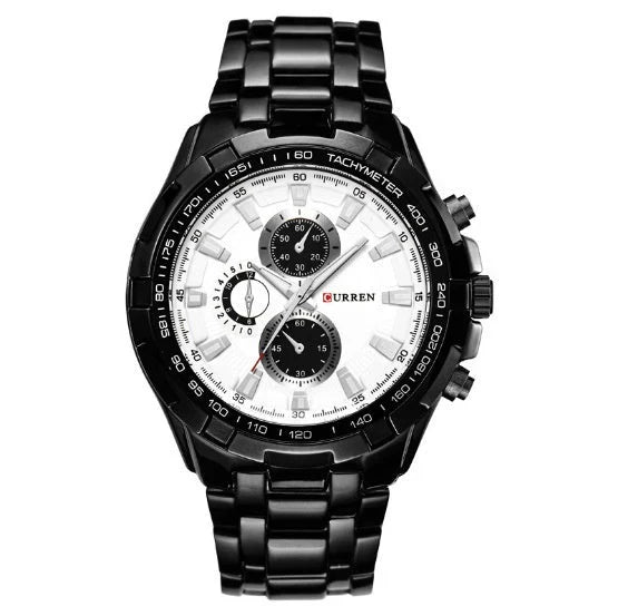 Men’s Business Quartz Watch – Elegant Timepiece with Stainless Steel Belt