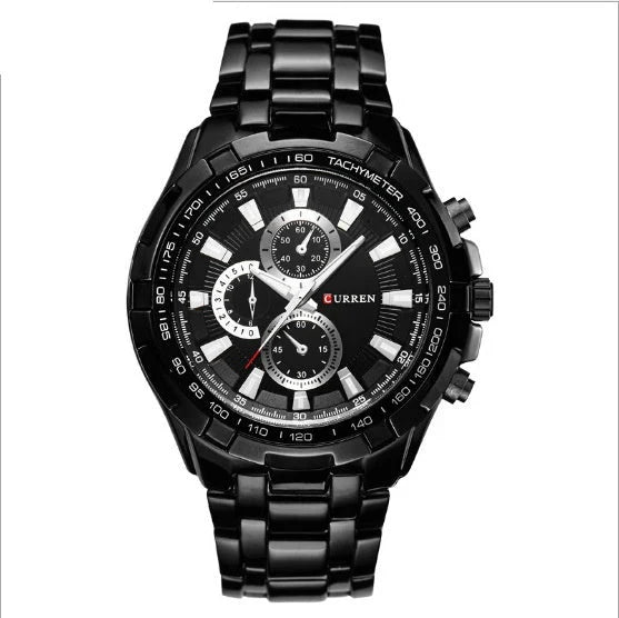 Men’s Business Quartz Watch – Elegant Timepiece with Stainless Steel Belt