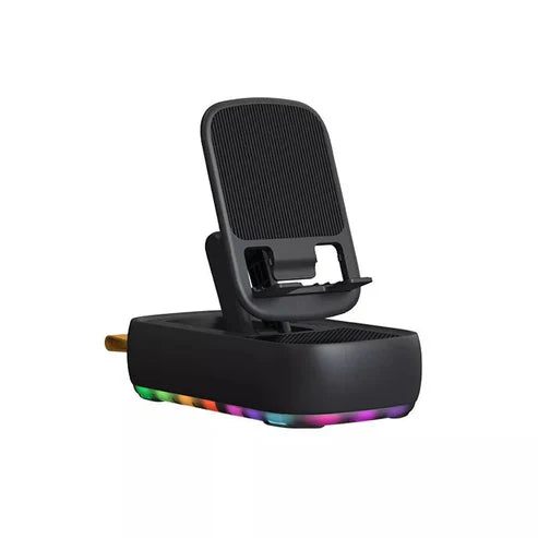 2-in-1 Mobile Stand with Wireless Speaker – Hands-Free & Loud
