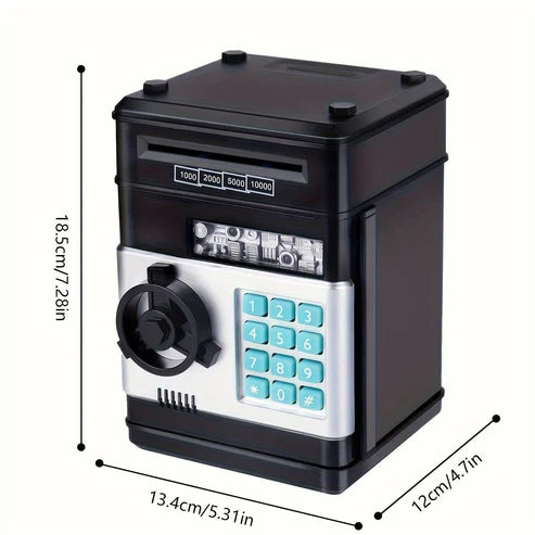 Smart Electronic Safe Piggy Bank for Kids Password & Coin Deposit ATM Style