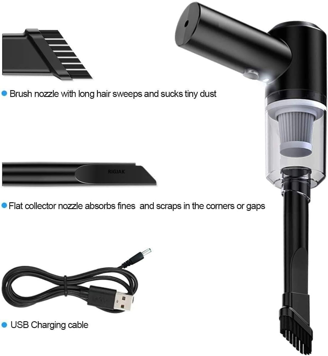 2-in-1 Cordless Vacuum Cleaner – Deep Clean Your Home & Car with Ease
