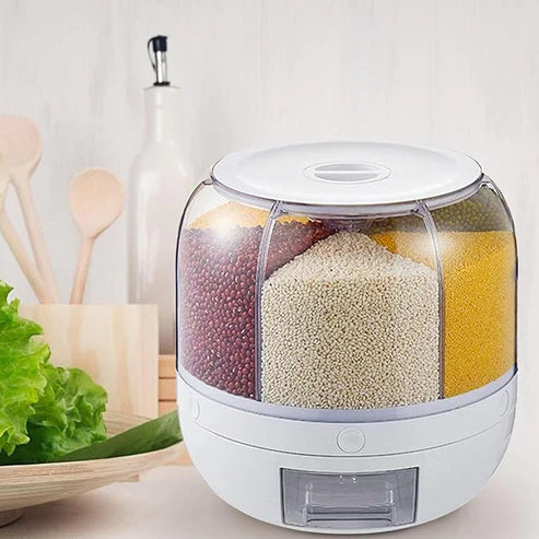 Smart Rotating Food Dispenser Save Space & Keep Your Kitchen Neat in Style