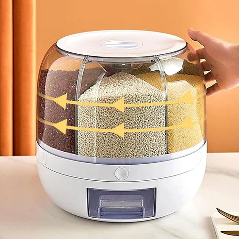 Smart Rotating Food Dispenser Save Space & Keep Your Kitchen Neat in Style