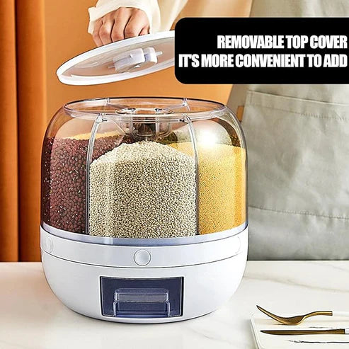 Smart Rotating Food Dispenser Save Space & Keep Your Kitchen Neat in Style