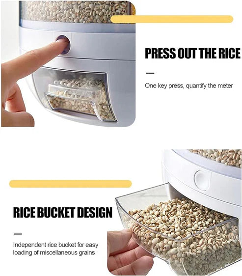 Smart Rotating Food Dispenser Save Space & Keep Your Kitchen Neat in Style