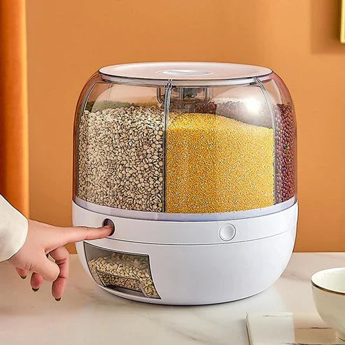 Smart Rotating Food Dispenser Save Space & Keep Your Kitchen Neat in Style