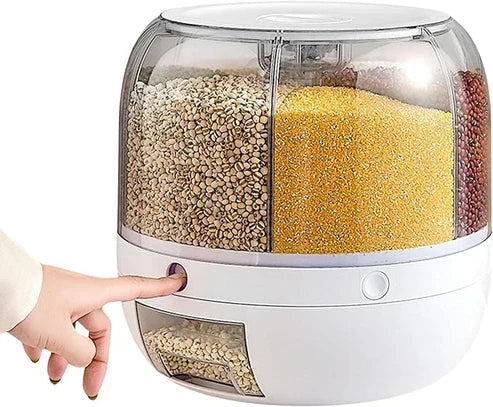 Smart Rotating Food Dispenser Save Space & Keep Your Kitchen Neat in Style