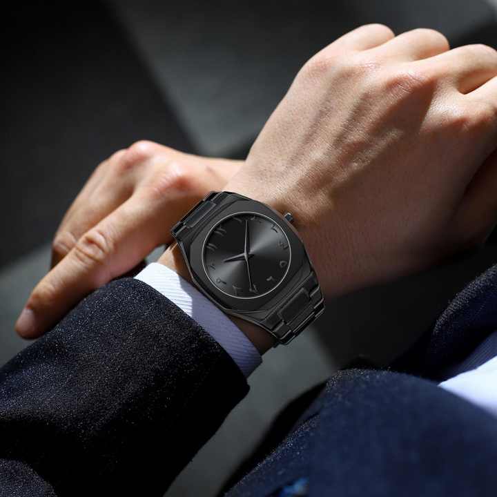 Elegant Stainless Steel Arabic Numeral Watch – Timeless Style with Classic Design