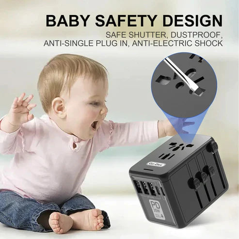 Universal World Travel Adapter All-in-One Charger for Global Trips
