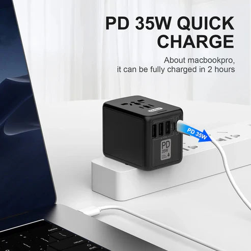 Universal World Travel Adapter All-in-One Charger for Global Trips
